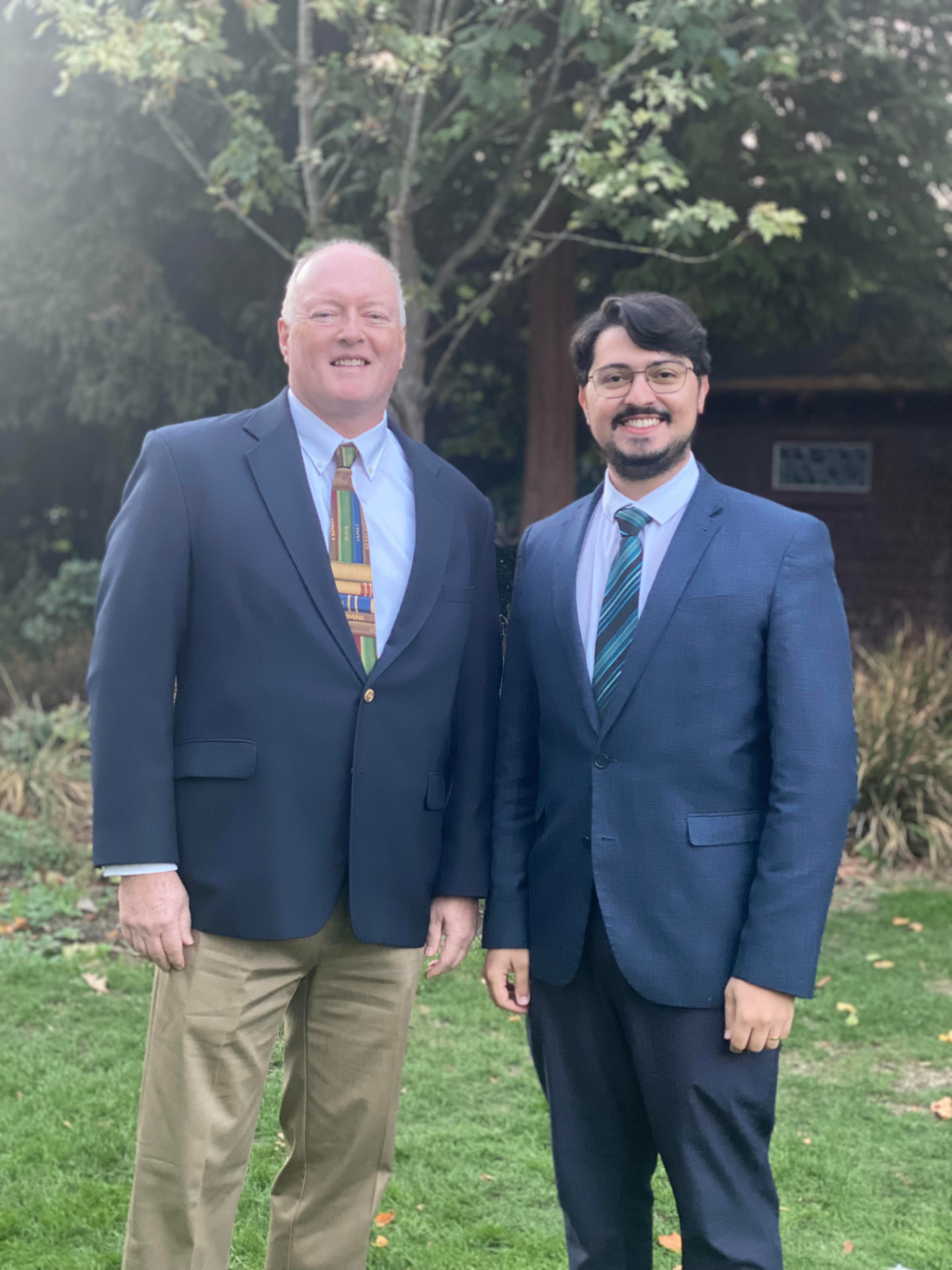Patrick Talbot with Felipe Carvallo.
